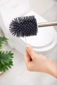 Ensemble de brosses et de supports hygiéniques, en Silicone, luxe, flexibles, pour toilette, <span class=keywords><strong>noir</strong></span>, lot de 8 pièces - Product Image 6