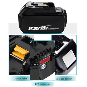 High Quality <strong>Makita</strong> <strong>Battery</strong> <strong>18V</strong> <strong>5Ah</strong> 6Ah Lithium Ion <strong>Battery</strong> Replacement for BL1860 BL1850 BL1840 BL1830 Cordless Power Tools - Product Image 5