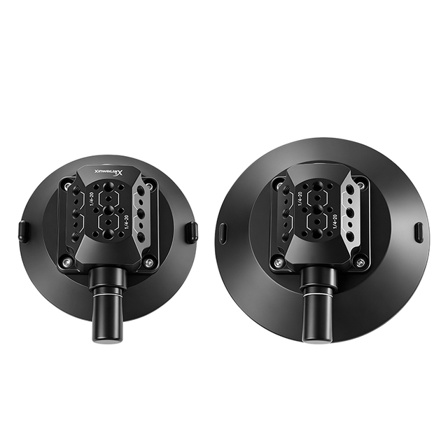 4.5/6 Inch Heavy Duty Vacuum Suction Cup Mount Base with 1/4" Thread Aluminum Car Rig for DSLR Action Camera GPS Camcorder