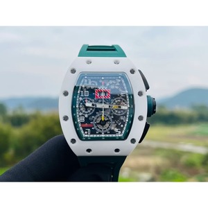High Quality <b>Timer</b> Luxurious Watch Ceramic Case 24mm Rubber Strap Automatic Mechanical Movement Power Reserve Daily Wear Men's - Product Image 2