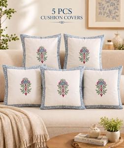 Housses de coussin en coton de qualité supérieure avec impression artisanale pour canapé, chaise, décoration de chambre, disponibles au meilleur prix du marché - Product Image 6