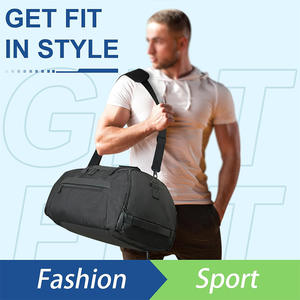 Bolsa de lona impermeable personalizada de 45L, <span class=keywords><strong>60L</strong></span>, 90L, para hombre, ropa, Yoga, gimnasio, viajes, deporte, con zapatos, mochila de hombro espacial - Product Image 6