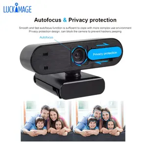 Luckimage venta al por mayor, precio de fábrica, 1080P HD cámara web con micrófono android TV box pc cámara web