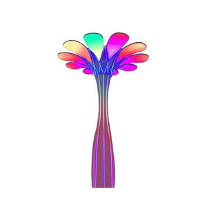 Iluminación Decorativa para Exteriores con Motivo de Árbol de la Vida, Acero Inoxidable, Iluminación de Paisaje Colorida para Parques - Product Image 5