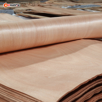 Placage de bois naturel Okoume Okouma multi-spécifications, produit au Gabon, pour la décoration de meubles