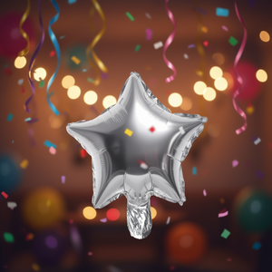 Globos de Mylar en Forma de Estrella Plateados, 24 Piezas, Decoración para Fiestas, Cumpleaños, Niños, Decoraciones Festivas - Product Image 3