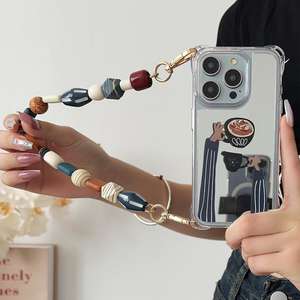 حزام هاتف محمول خشبي يدوي الصنع بتصميم فاخر عتيق، قلادة متعددة الاستخدامات أنيقة ومضادة للفقدان - Product Image 5