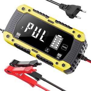 Chargeur de batterie de <span class=keywords><strong>voiture</strong></span> entièrement automatique GZrapid 12V 12A avec affichage numérique, chargeur à impulsions pour batteries humides et sèches au plomb-acide - Product Image 3