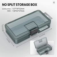Boîte de rangement en plastique transparent AIRAJ, différents styles, articles en stock, pour fournitures artistiques, petites pièces, outils, vis.