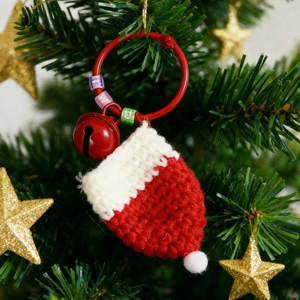 Llavero <span class=keywords><strong>de</strong></span> Ganchillo Hecho a Mano con Forma <span class=keywords><strong>de</strong></span> Guante y Gorro <span class=keywords><strong>de</strong></span> Santa, Adorno para Bolsos, Juguete Suave, Decoración Navideña, Regalo para Amigos, Marcador <span class=keywords><strong>de</strong></span> <span class=keywords><strong>Libros</strong></span> - Product Image 5