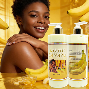 Nouvelle Lotion Corporelle Hydratante Anti-Âge Éclaircissante à la Banane et au Kojic, Vitamines AHA, Réduction des Taches Brunes et des Vergetures, Tous Types de Peau - Product Image 2