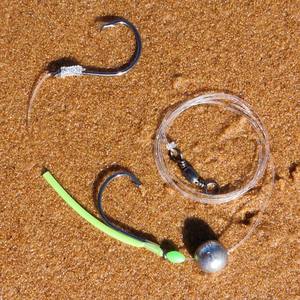 Hameçons <span class=keywords><strong>de</strong></span> pêche Alpha 2/0 Ready Rigs en <span class=keywords><strong>acier</strong></span> à haute teneur en carbone, pré-noués, hameçons circulaires <span class=keywords><strong>de</strong></span> 80 cm pour la pêche en eau salée - Product Image 1