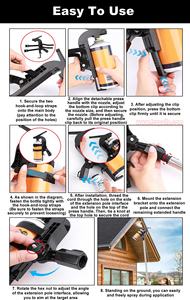 Adaptador de Soporte Ajustable para Limpiaventanas Exterior con Pulverizador y Barra Extensible para <span class=keywords><strong>Avispas</strong></span>, Avispones y Abejas - Product Image 6