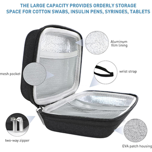 Estuche de Viaje para Insulina con Aislamiento EVA, Kit de Medicamentos para el Cuidado de la Diabetes, para Insulina en Formato Pen y Suministros Diabéticos - Product Image 2