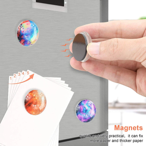 Aimants de réfrigérateur en verre cristal 3D de 3 pouces, design moderne, écologiques, de haute qualité, personnalisés, vente en gros - Product Image 4