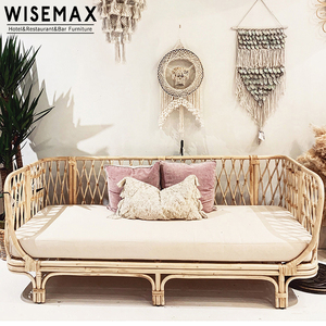 MUEBLES WISEMAX Muebles para el hogar de estilo moderno, conjunto de sofá de jardín tejido de 3 asientos, sofá <span class=keywords><strong>reclinable</strong></span> seccional con respaldo de ratán natural - Product Image 6
