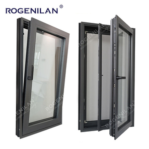 Fenêtres à battants en aluminium Rogenilan résistantes aux ouragans, triple vitrage isolant, économie d'énergie, pour extérieur - Product Image 5