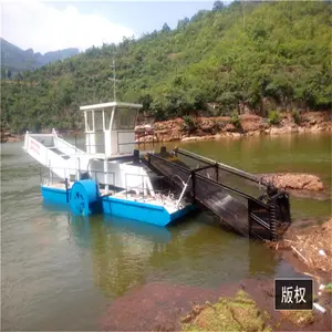 River cleaning machine/boat/ship for the floating trash garbage aquatic weed in rivers and lakes channel