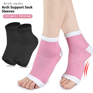 Chaussettes en gel <span class=keywords><strong>pour</strong></span> les talons, hydratantes, spa, pieds fissurés, bout ouvert, doublure en silicone, respirantes, douces, anti-dessèchement, soin des pieds, femmes, hommes - Product Image 5