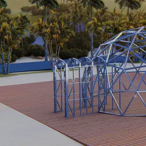 Prefab Light Steel Frame Hotel Unit Geodesic Dome House Tiny Building Wooden Cabins For Holiday Fast Construction