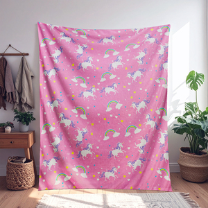 Unicorn in dyskont khuyến mãi 100% <span class=keywords><strong>Polyester</strong></span> cực Fleece chăn với một bên chống Đóng cọc máy-có thể giặt chi phí thấp - Product Image 5