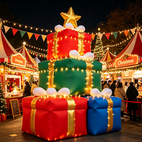 Boîte Cadeau Gonflable Géante de Noël en Gros – Modèle Gonflable pour Surprises d'Anniversaire et de Fêtes