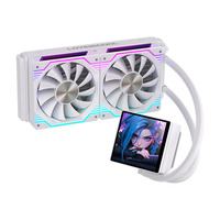 Refroidisseur d'eau OEM/ODM Lovingcool Factory pour CPU, refroidissement liquide DP-01 240MM 360MM, prend en charge la personnalisation GIF/MP4/la surveillance du matériel