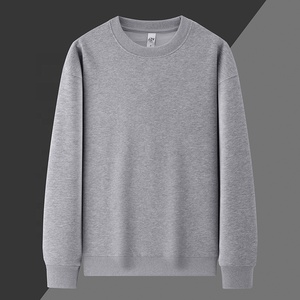 Sudaderas Negras Lisas para <span class=keywords><strong>Hombre</strong></span>, Cuello Redondo, Sudaderas Extra Grandes Personalizadas, Sudaderas Estándar - Product Image 5