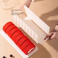Trancheur à gâteau en plastique PP/ABS pour pains faits maison et pains roulés, outil de découpe spécialisé, aide à la découpe, ustensile de cuisine pour la pâtisserie