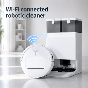 หุ่นยนต์ดูดฝุ่น ECOVACS DEEBOT T50 PRO OMNI พร้อมสถานี 10-in-1, 70 ° C น้ำยาถูพื้นร้อน, AIVI 3D 3.0, แบตเตอรี่ 6400mAh - Product Image 1