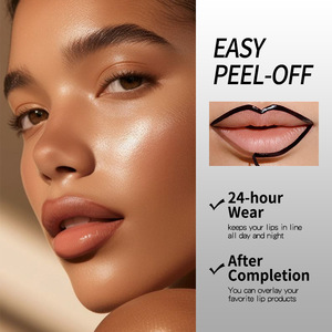 MLM Customized 5 Colors Peel Off Lip Glaze Matte Finish Long Wear Cruelty Free Moisturizing Glossy matte peel off lip glaze - Product Image 4