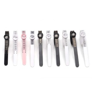 Được xây dựng trong kính lúp vòng nhựa công cụ đo lường tái sử dụng 1-17 USA Vòng sizer đồ trang sức kích thước đo điều chỉnh khắc công cụ - Product Image 2