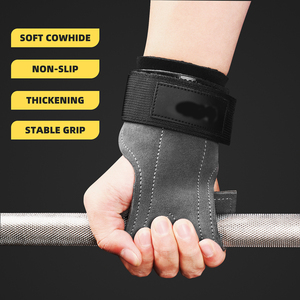 Customized Logo Gym Exercise Fitness <b>Glove</b> Leather Strength Training Hand Palm Protection for Outdoor Gymnastics <b>Weight</b> - Product Image 3
