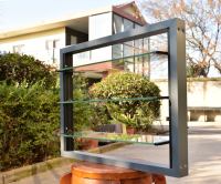 Volet vertical moderne en alliage d'aluminium et verre RUIGUAN avec finition mate pour fenêtre supérieure dans les hôtels et les espaces extérieurs résidentiels