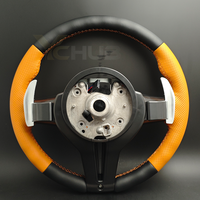 Volant sport en cuir perforé orange pour BMW F10 F11 F20 F22 F30 F31 F32 F33 F34 F35 F36 M3 F80 M4 F82 M2 F87 F90