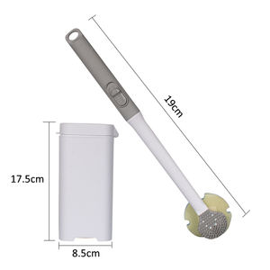 HOLAMOPA-Brosse de Toilette Jetable à Tête Étroite, Système Rechargeable pour Espaces Serrés, Salle de Bain Bateau - Product Image 2