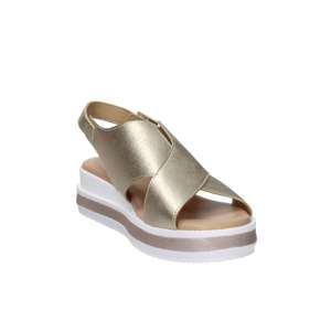 Sandales compensées pour femme Valleverde Platine, talon de 38,4 cm, style plateforme confortable - Product Image 4