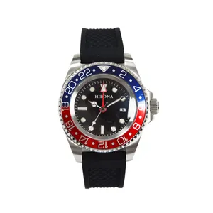 Luxury Custom OEM 300m Waterproof Diving mens GMT automatic watch mechanical