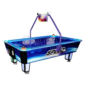 Uzay tam boy çok Pucks çocuklar jetonlu Mesa oyun makinesi bilardo masası buz parlayan hava hokeyi