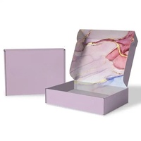 Boîte cadeau en papier avec logo personnalisé, commande en gros, boîte d'expédition pour vêtements, emballage pour vêtements, design pliable en carton ondulé