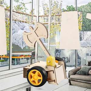 <span class=keywords><strong>Bots</strong></span> de combat télécommandés DIY en bois 3D, kit de jeu STEM, jouets éducatifs d'ingénierie, cadeaux avec ensembles complets - Product Image 4