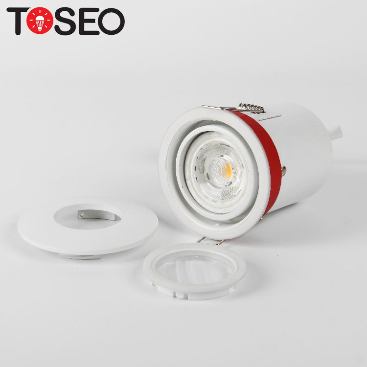 European Standard Fire Protection Recessed LED Down Light 9W For Restaurant Spotlight