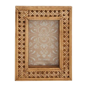 Vintage Arabic Geometric <b>Design</b> Handmade Eco-Friendly Solid Wood Photo <b>Frame</b> | Lightweight Durable <b>Wall</b> Mount Vertical - Product Image 1