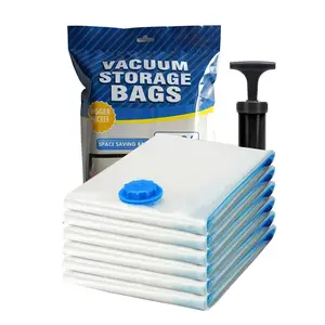 Vente chaude spacesaver premium sac de compression sous vide bolsas hermeticas 80% plus de stockage sacs de stockage sous vide pour vêtements