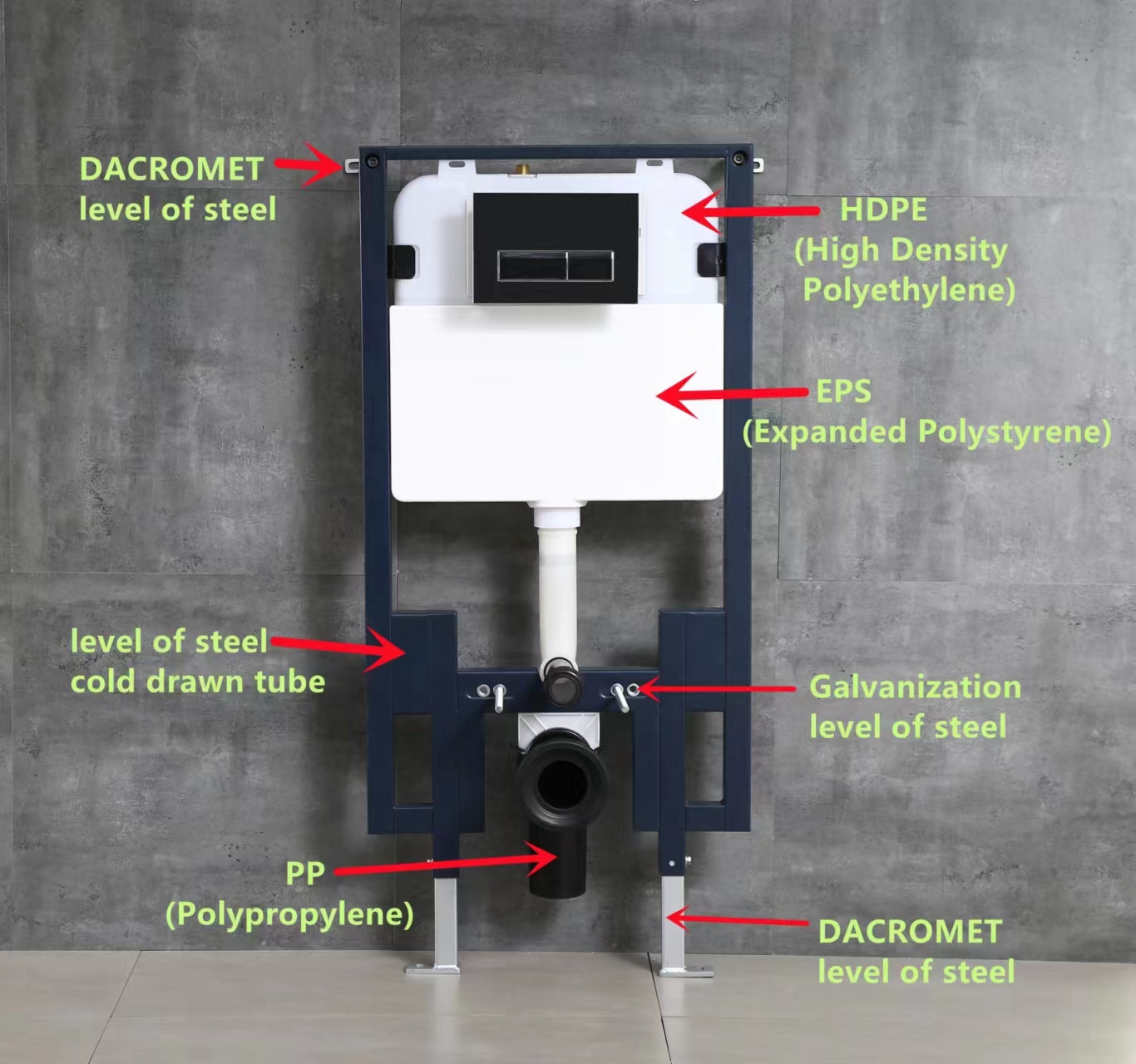 Hidden Hidden Water Tank Toilet - Efficient & Durable