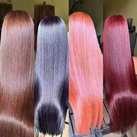 Perruque frontale en dentelle HD 13x4 sans colle, en cheveux humains brun chocolat, pré-épilée avec baby hair, 4 perruques à fermeture en dentelle brun foncé pour femmes