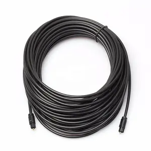 Cable Toslink de Audio óptico Digital chapado en oro, 15m de diámetro, 4,0mm, 24K, para salida de TV SPDIF