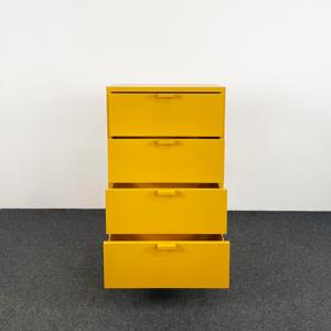 Meuble de rangement moderne en acier à 4 tiroirs, design tendance, multi-usages pour salon et salle à manger - Product Image 2