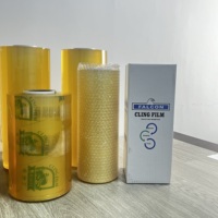 Film alimentaire transparent en PVC de qualité alimentaire au meilleur prix pour l'emballage de gâteaux, rouleau jumbo pour les entreprises