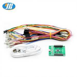 Encodeur USB Xin <span class=keywords><strong>Motek</strong></span> pour deux joueurs, contrôleur à boutons LED 5V, jeu d'arcade pas cher avec distributeur de jetons - Product Image 1